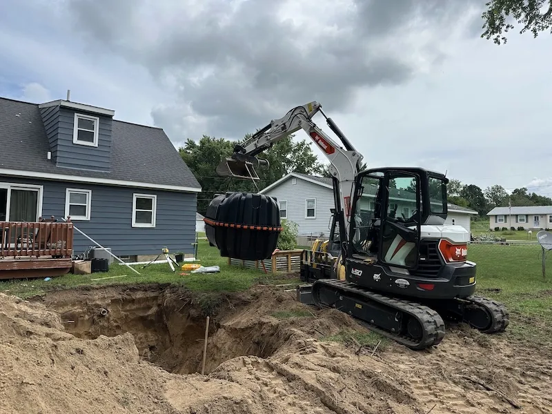 Septic tank installation in hastings, MI