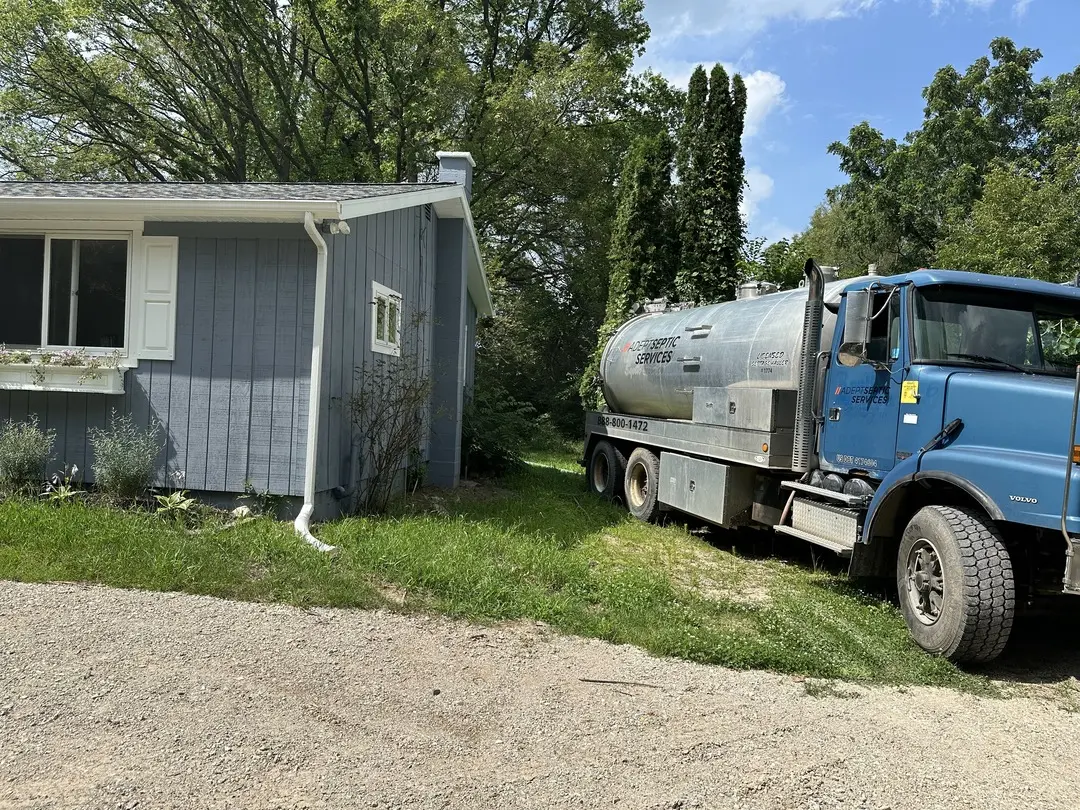 adept septic services truck